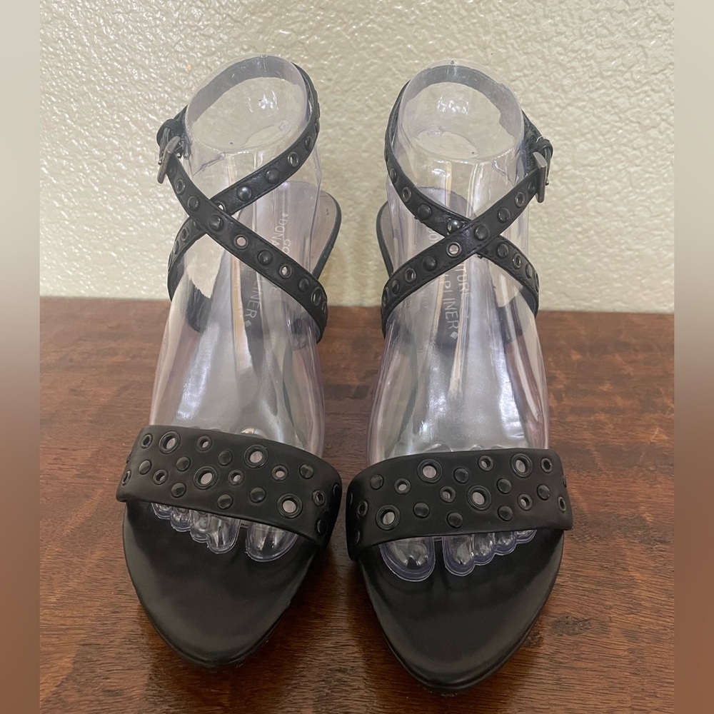 Couture Donald J Pliner black sandal heels size 8.5